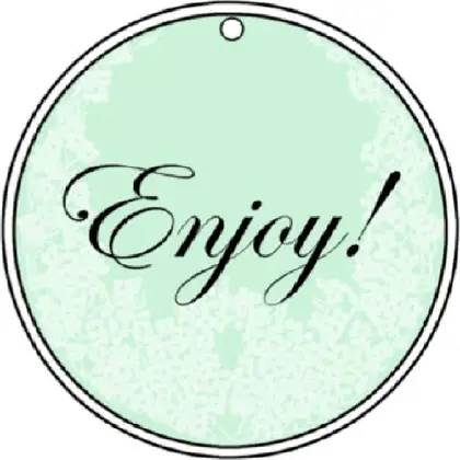 Enjoy Gift Tags gift tag