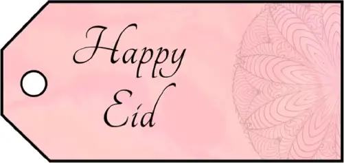 Happy Eid Gift Tags gift tag