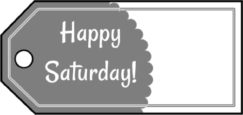 Happy Saturday Gift Tags gift tag