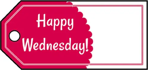 Happy Wednesday Gift Tags gift tag