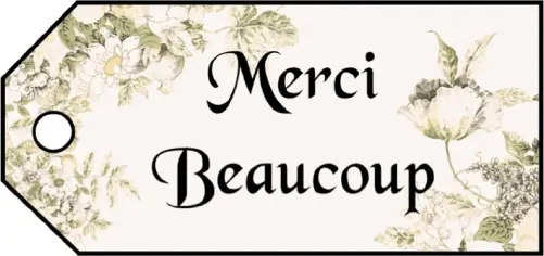 Merci Beaucoup Gift Tags gift tag