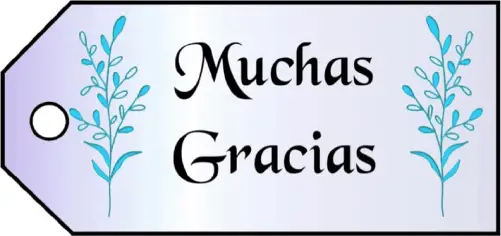 Muchas Gracias Gift Tags gift tag