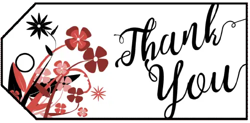 Thank You Flowers Gift Tag gift tag