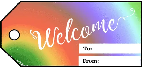 Welcome Gift Tag gift tag