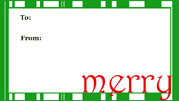 Christmas Merry Gift Tag