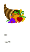 Cornucopia (white background)