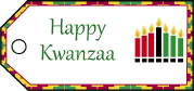 Happy Kwanzaa Gift Tags