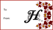 Monogram H Script