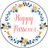 Round Gift Tag Happy Passover