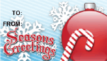 Seasons Greetings Candycane