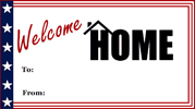 Welcome Home Gift Tag